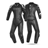 BELA ROCKET MIX KANGAROO 1 PC Motorcycle Lady Suit Black Blanco