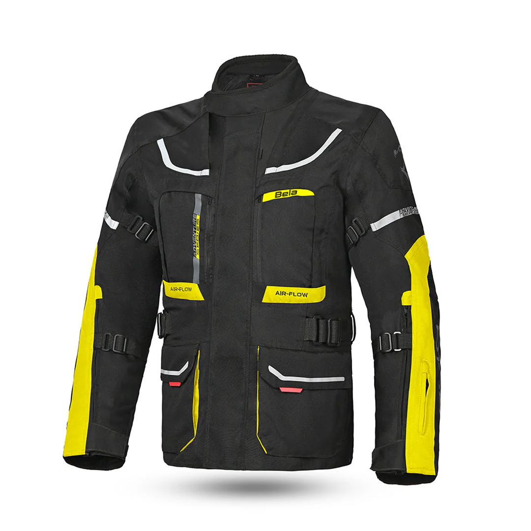 BELA TRANSFORMER 3 Em 1 Casacos De Moto Preto Amarelo Fluo
