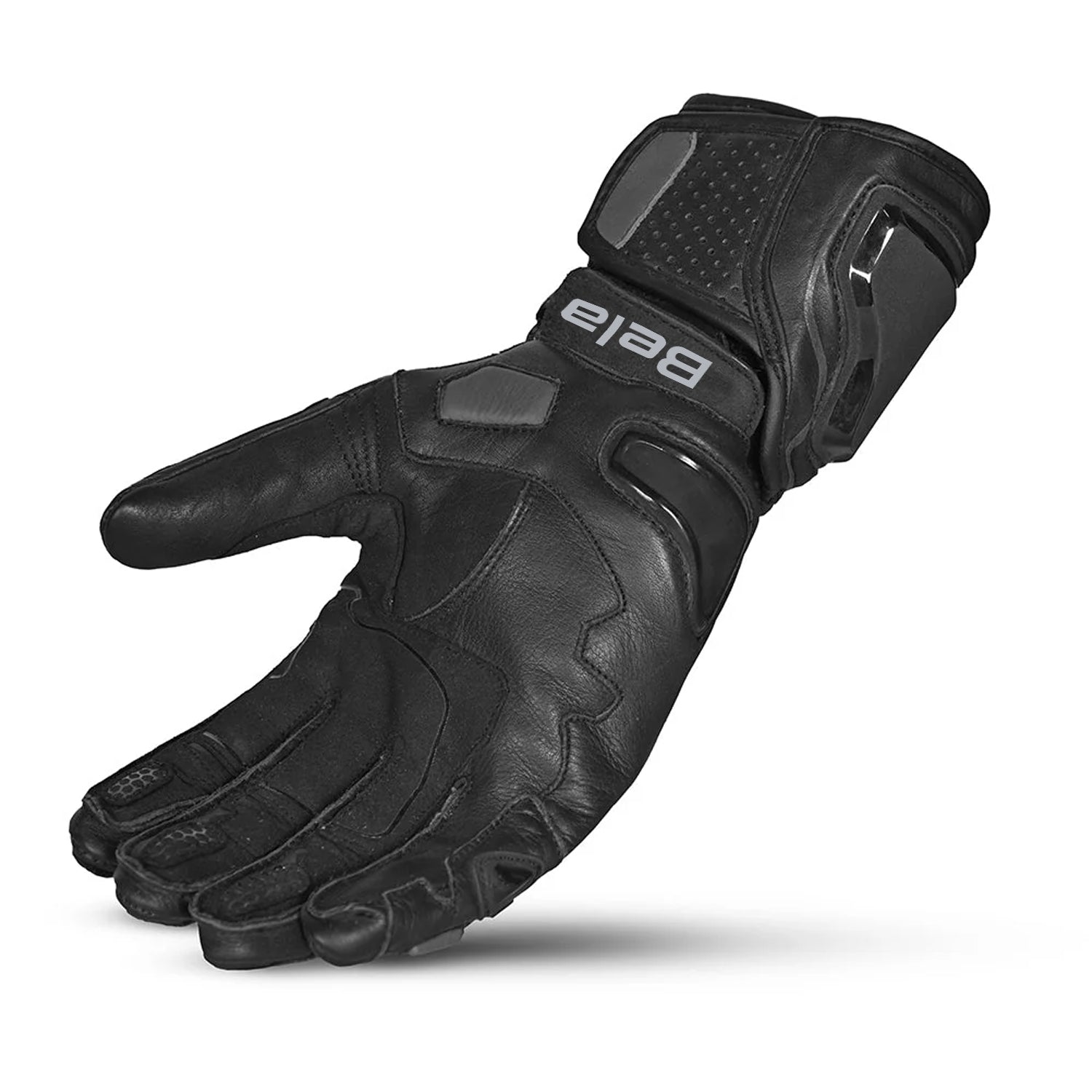 BELA VENOM RS Corrida Luvas De Moto Homem Couro Preto Cinza – 4 – Maximomoto PT