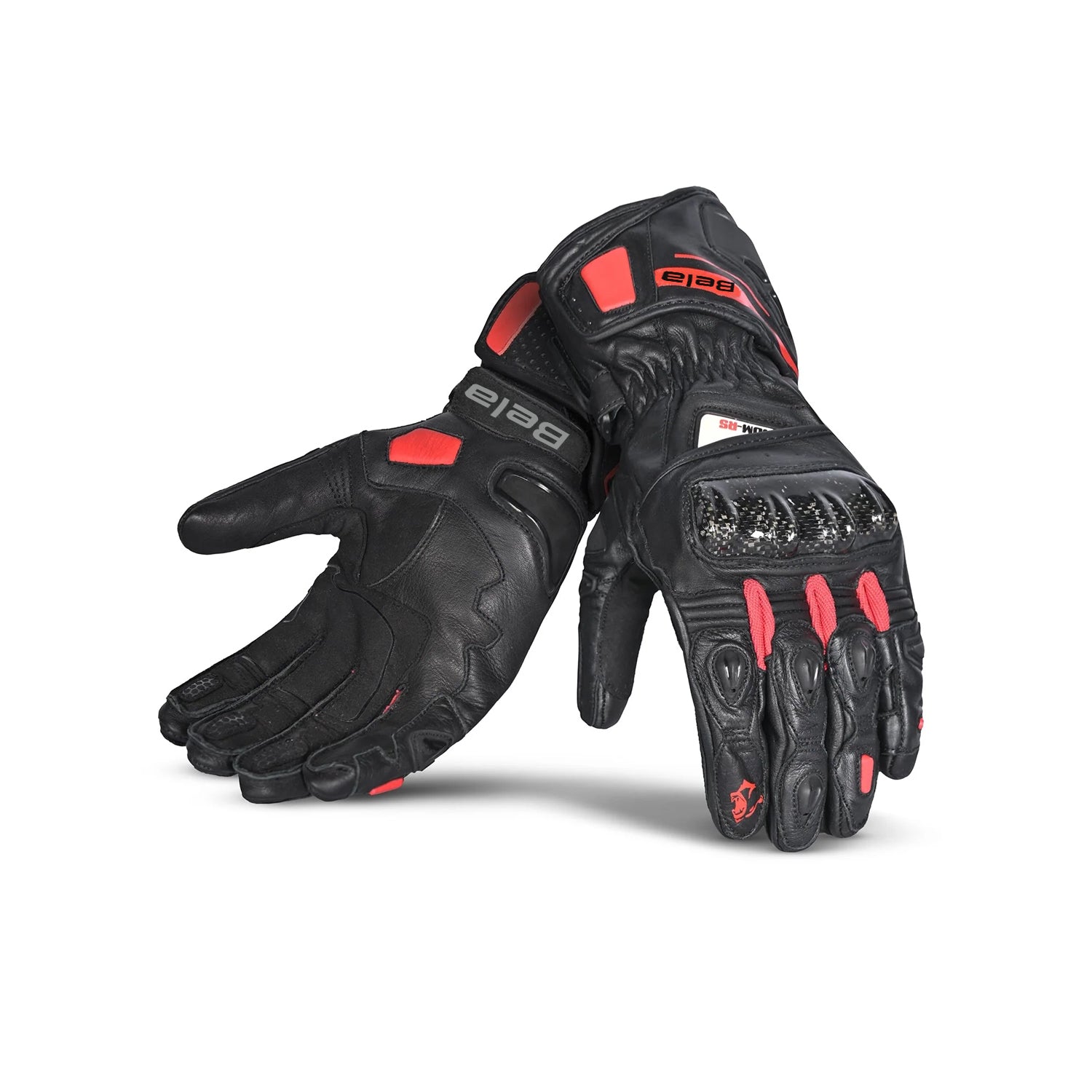 BELA VENOM RS RACING Luvas De Moto Senhora Couro Preto Vermelho – 1 – Maximomoto PT
