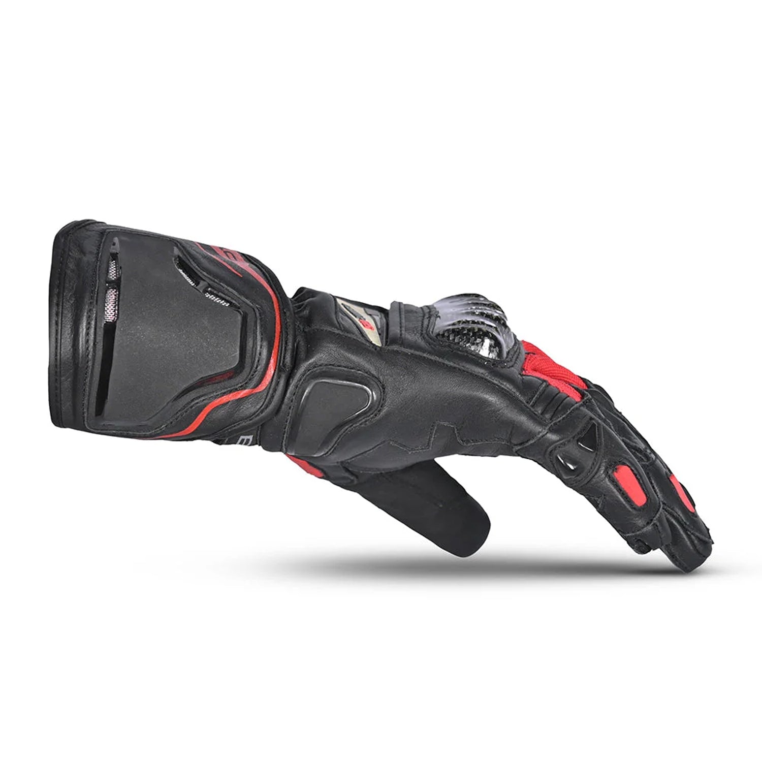 BELA VENOM RS RACING Luvas De Moto Senhora Couro Preto Vermelho – 5 – Maximomoto PT