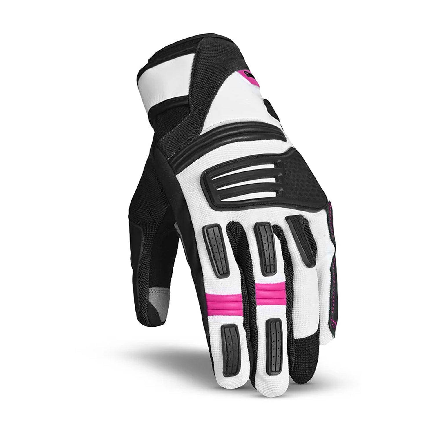 BELA ARIZON Men's Motorcycle Textile Gloves Black Pink – 4 – Maximomoto PT