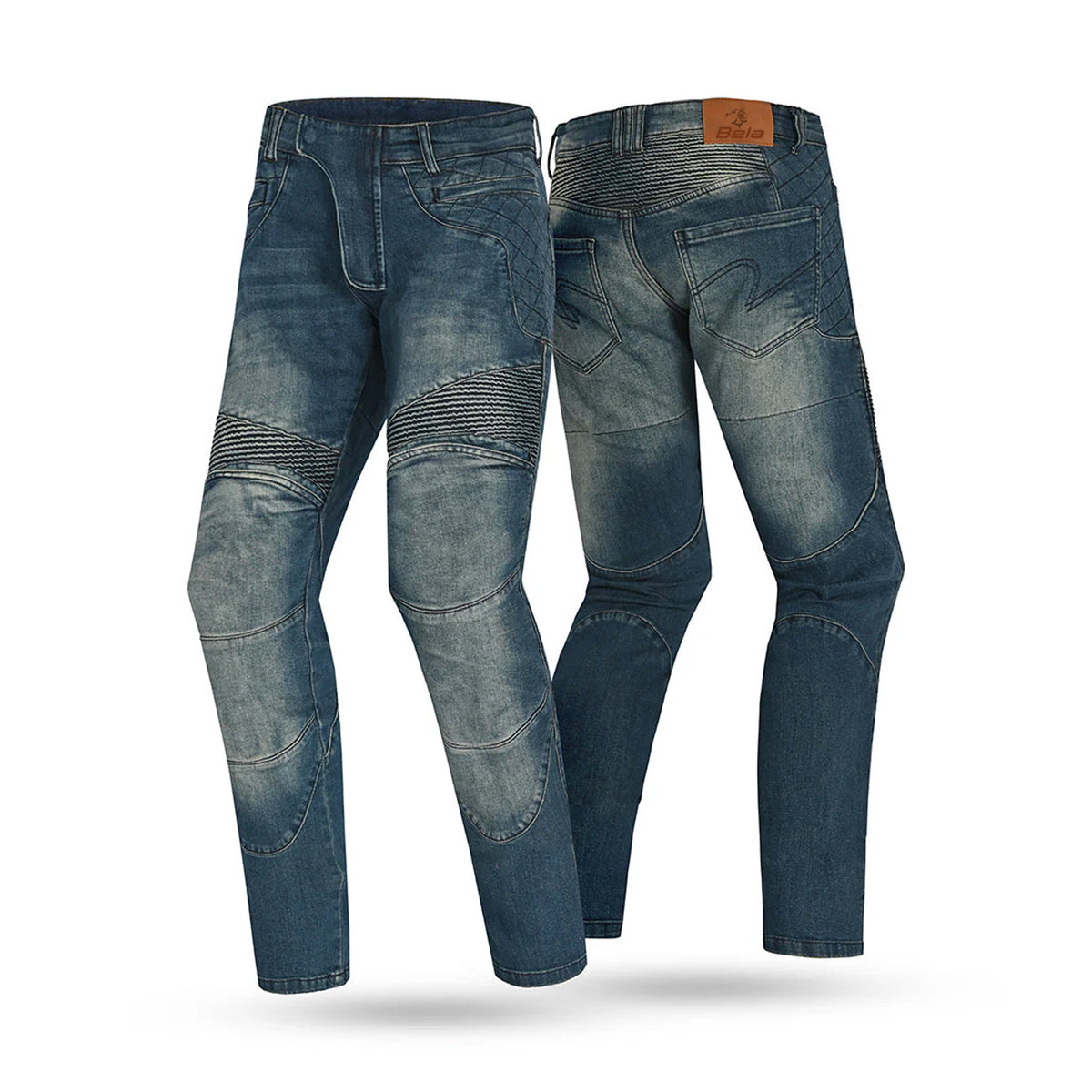 BELA ADAM Jeans Moto Blue Pants