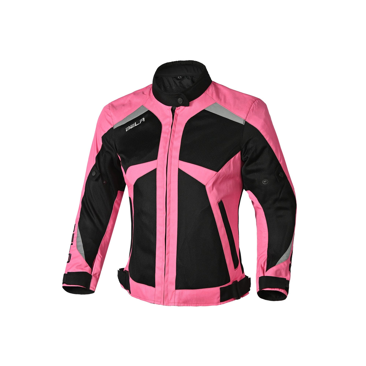BELA AIRY WP Senhora Moto Casacos Textil Preto Rosa Fluor - Imagem frontal da Casacos 