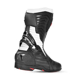 BELA AIR RIDER GP-1 Moto Corrida Botas Preto Branco - Imagem do verso de Boots