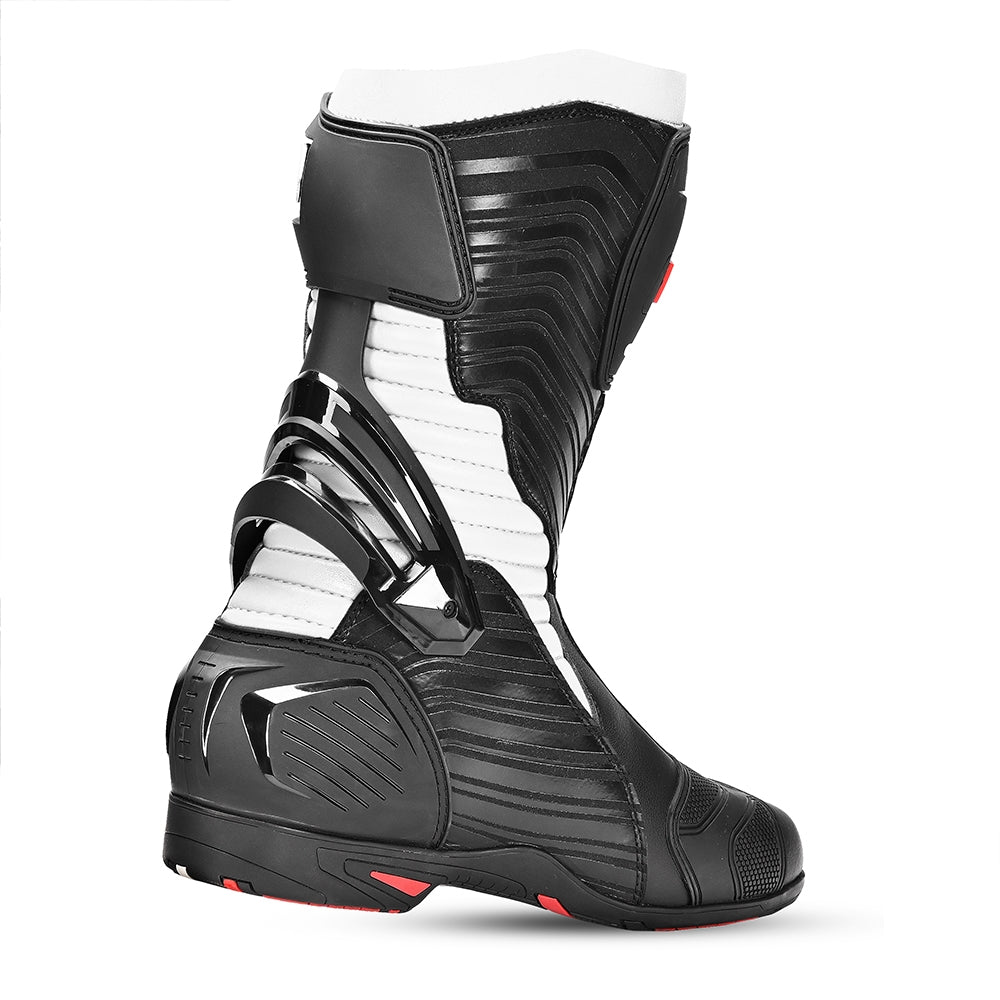 BELA AIR RIDER GP-1 RACING Moto Botas Preto Cinza- Imagem do lado direito de Boots