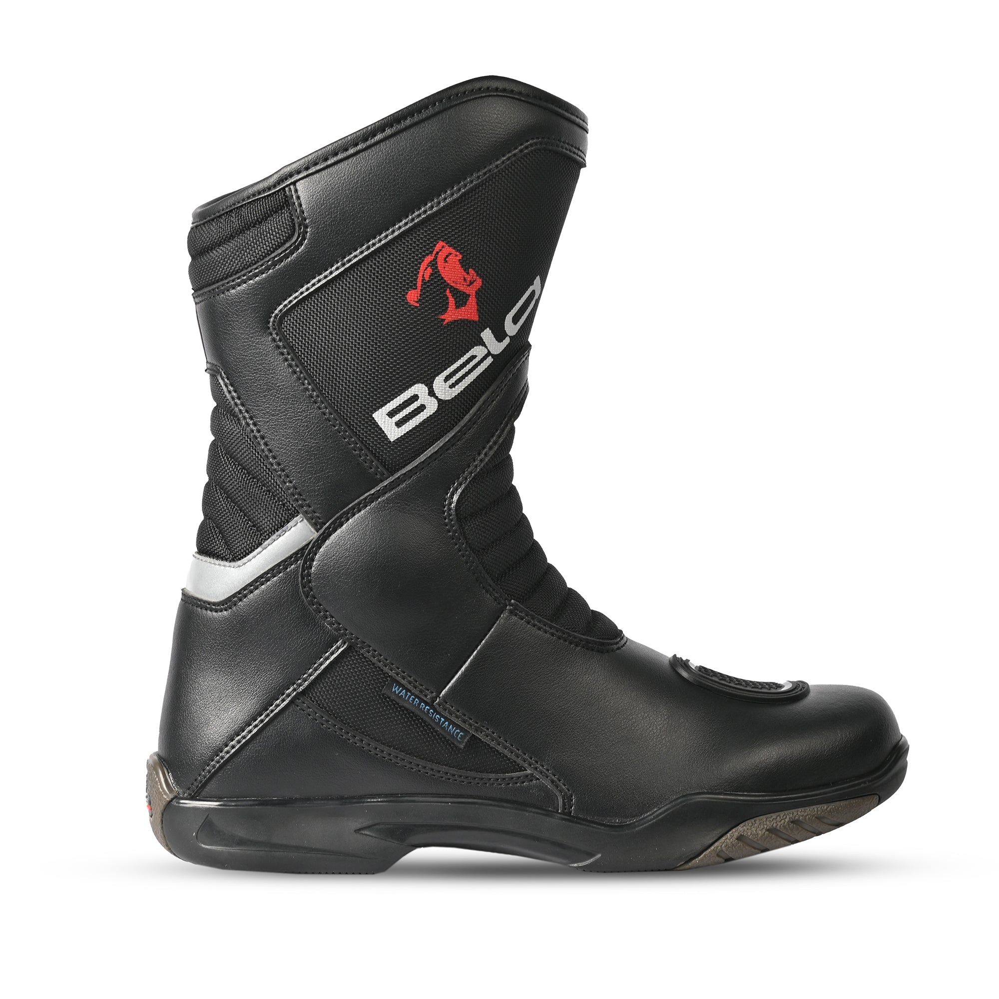 BELA AIR TECH WP Moto Couro Botas Preto - Imagem do lado direito de Boots