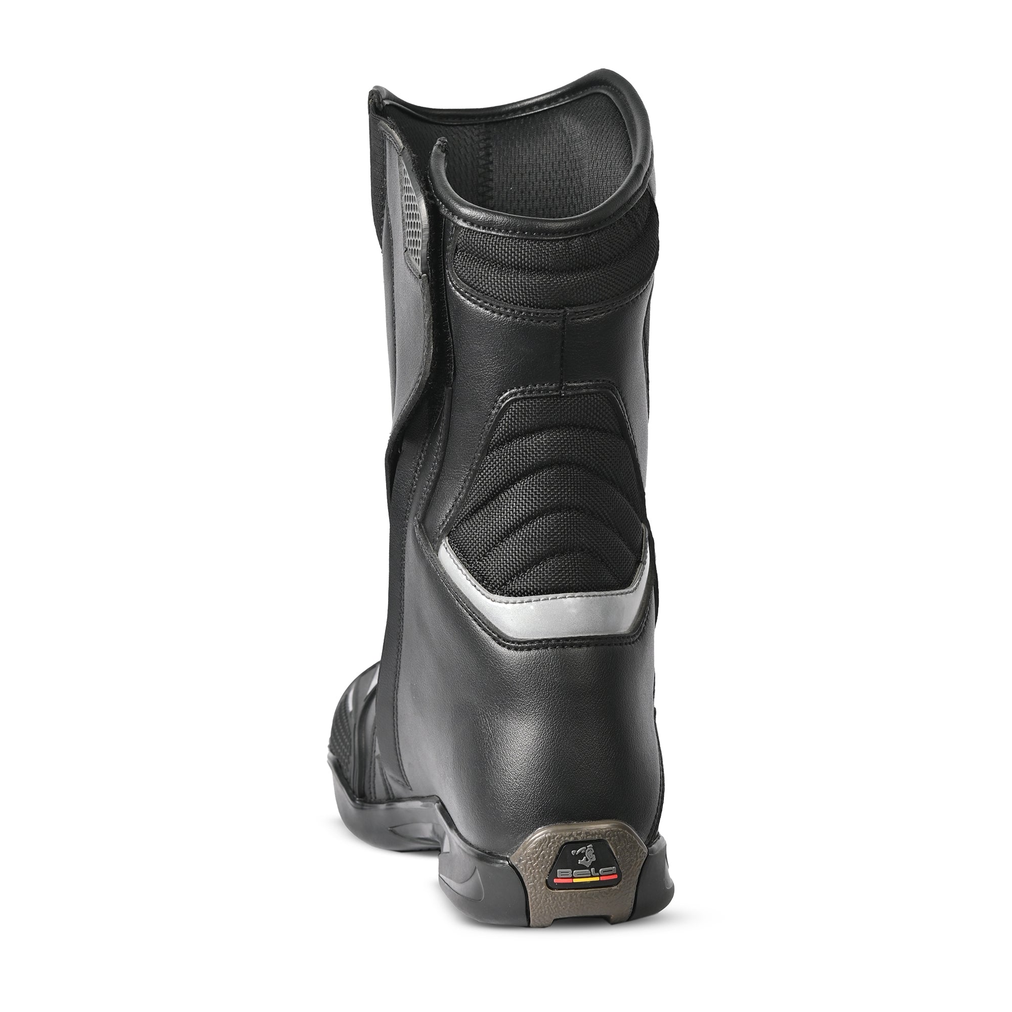 BELA AIR TECH WP Moto Couro Botas Preto - Imagem do verso de Boots