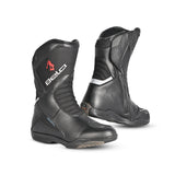 BELA AIR TECH WP Moto Couro Botas Preto - Imagem dupla de botas