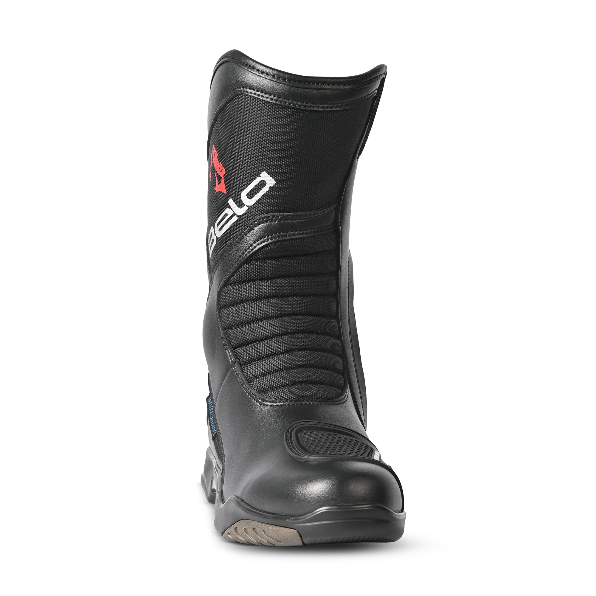 BELA AIR TECH WP Moto Couro Botas Preto - Imagem frontal da Boots