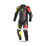 BELA ARAGONE 1 PC Moto Fato Preto Vermelho Amarelo - imagem frontal do terno