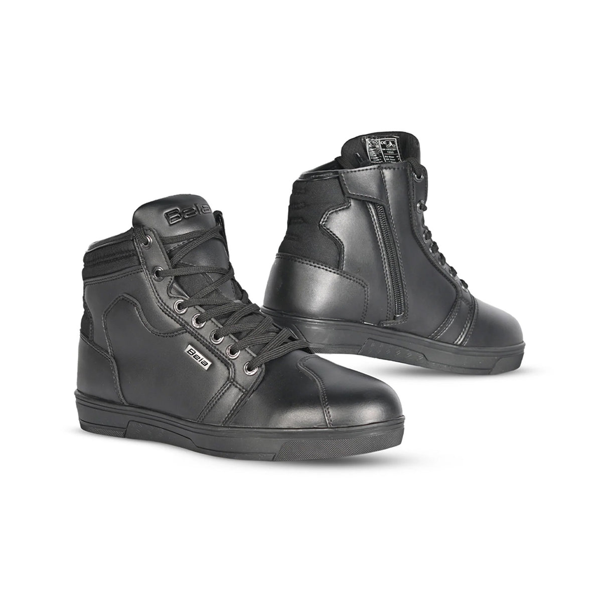 BELA ATLAS Motorcycle Leather Men's Boots Black