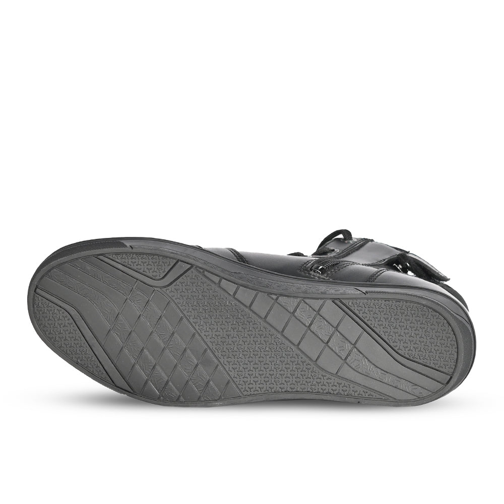 BELA ATLAS Moto Homem Couro Botas Preto - Imagem da alma inferior de Boots
