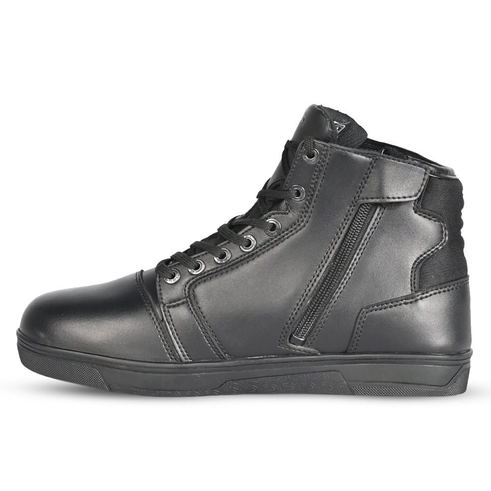 BELA ATLAS Moto Homem Couro Botas Preto - Imagem do lado esquerdo de Boots