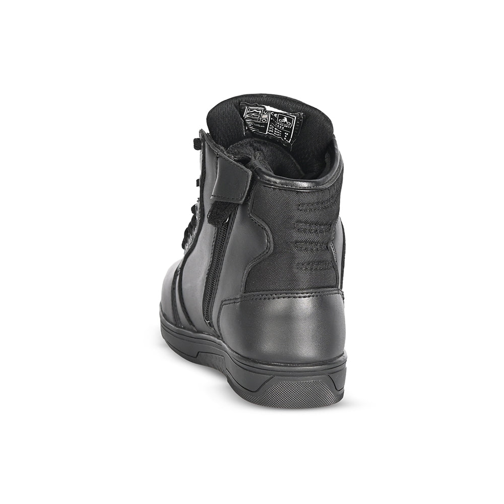 BELA ATLAS Moto Homem Couro Botas Preto - Imagem do verso de Boots