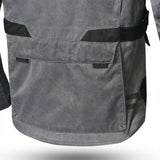 BELA Alpha Vintage Motocicleta Têxtil Casacos Cinza - Imagem central traseira da Casacos