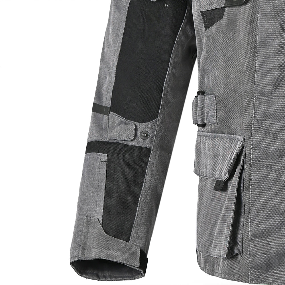 BELA Alpha Vintage Motorcycle Textile Jackets Gray – 5 – Maximomoto PT