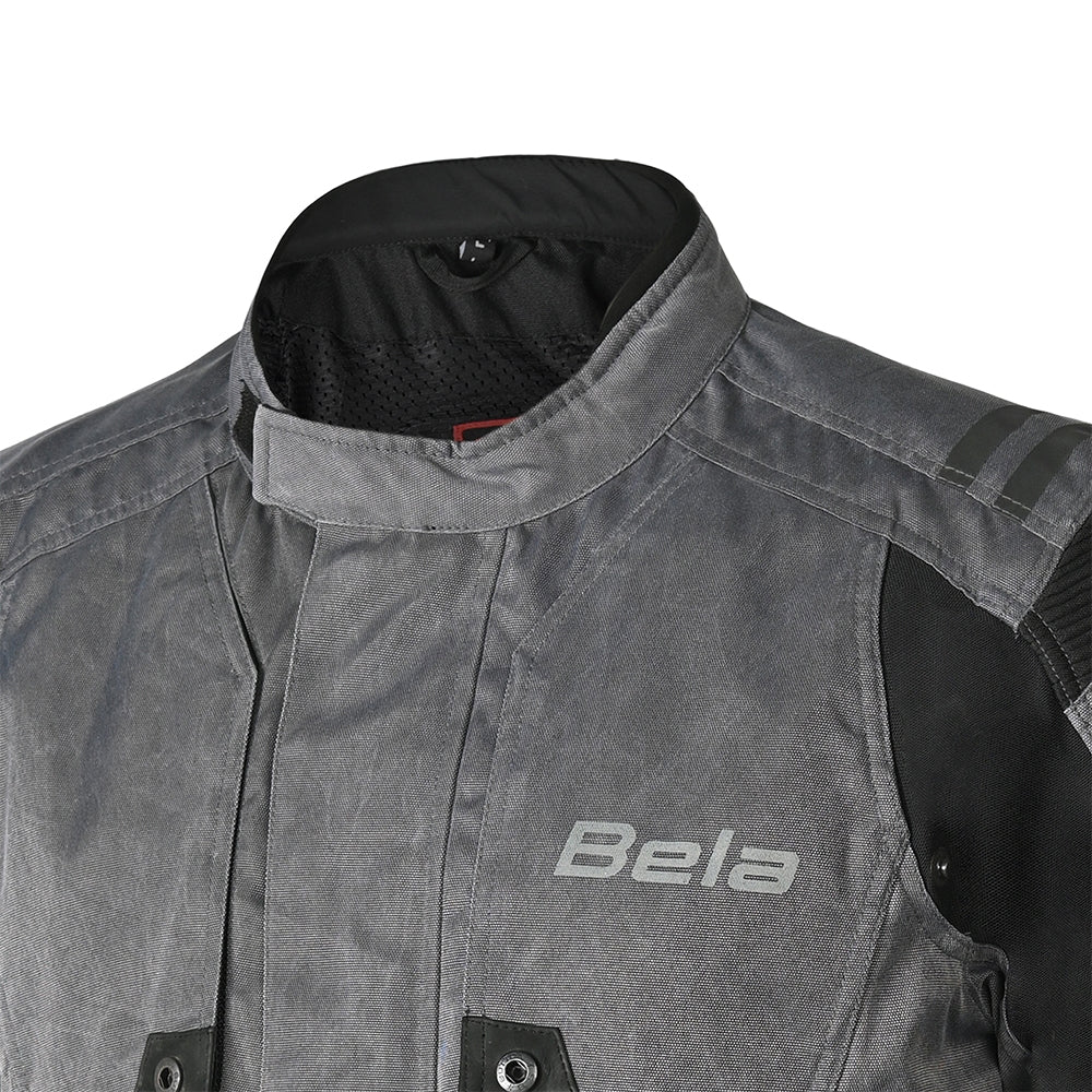 BELA Alpha Vintage Motorcycle Textile Jackets Gray – 7 – Maximomoto PT