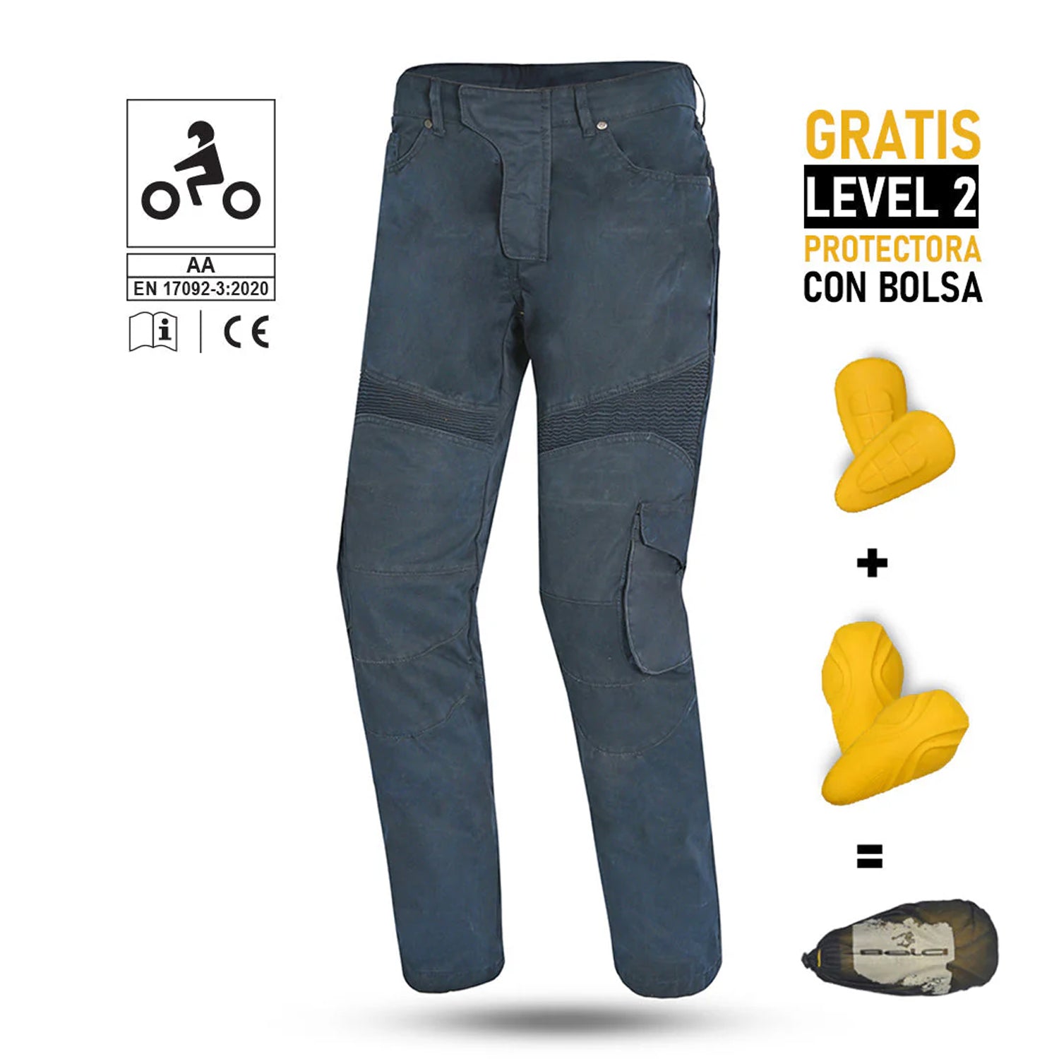 BELA BENTON Denim Jeans Moto Calcas Azul – 9 – Maximomoto PT