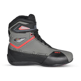 BELA BLAZE Moto Couro Botas Homem Preto Cinza Vermelho - Imagem do lado direito de Boots