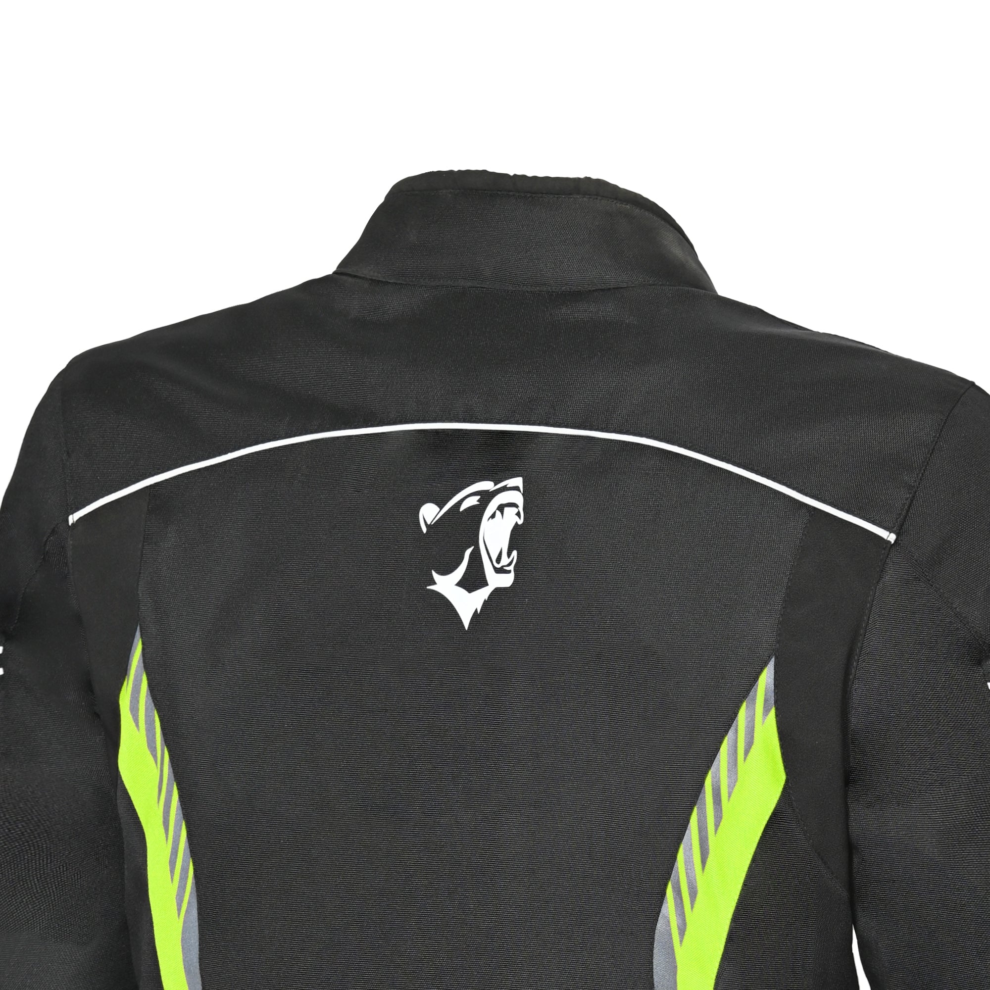 BELA BRADLEY Moto Homem Casacos Preto Amarelo Fluorescente - Imagem superior traseira da Casacos