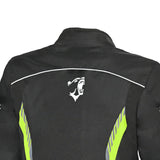 BELA BRADLEY Moto Homem Casacos Preto Amarelo Fluorescente - Imagem superior traseira da Casacos
