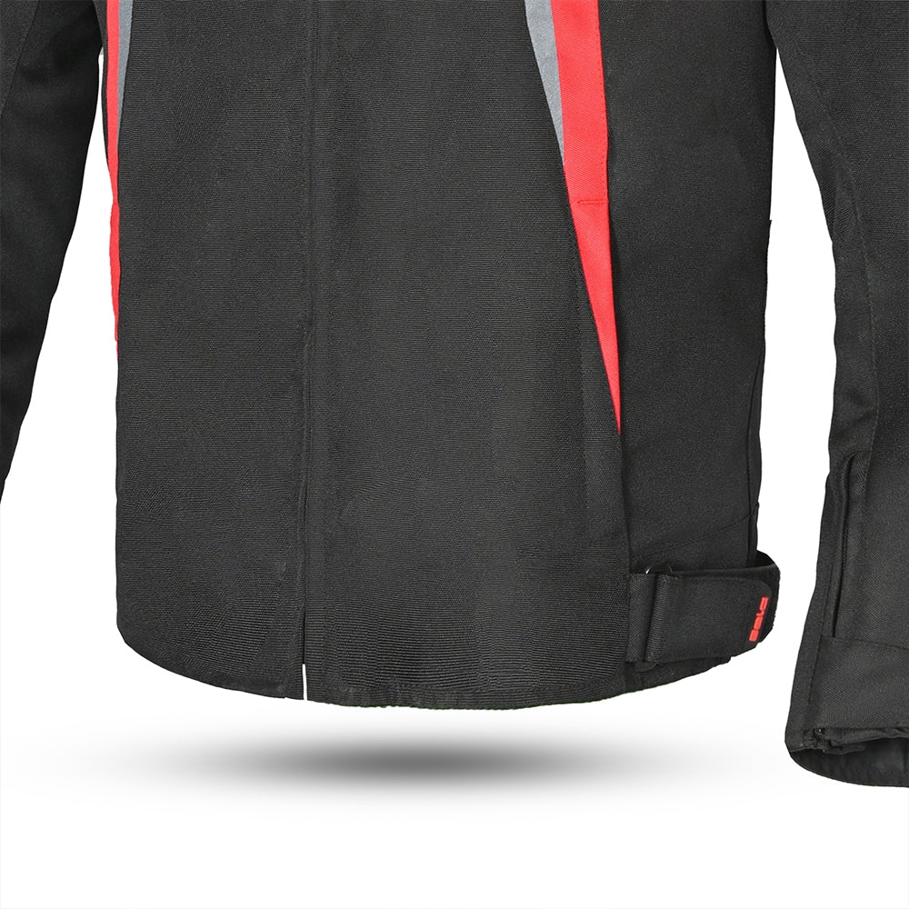 BELA BRADLEY Moto Homem Casacos Preto Vermelho - Imagem central frontal da Casacos