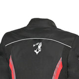 BELA BRADLEY Moto Homem Casacos Preto Vermelho - Imagem central traseira da Casacos