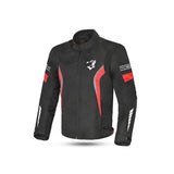BELA BRADLEY Moto Homem Casacos Preto Vermelho - Imagem frontal da Casacos 