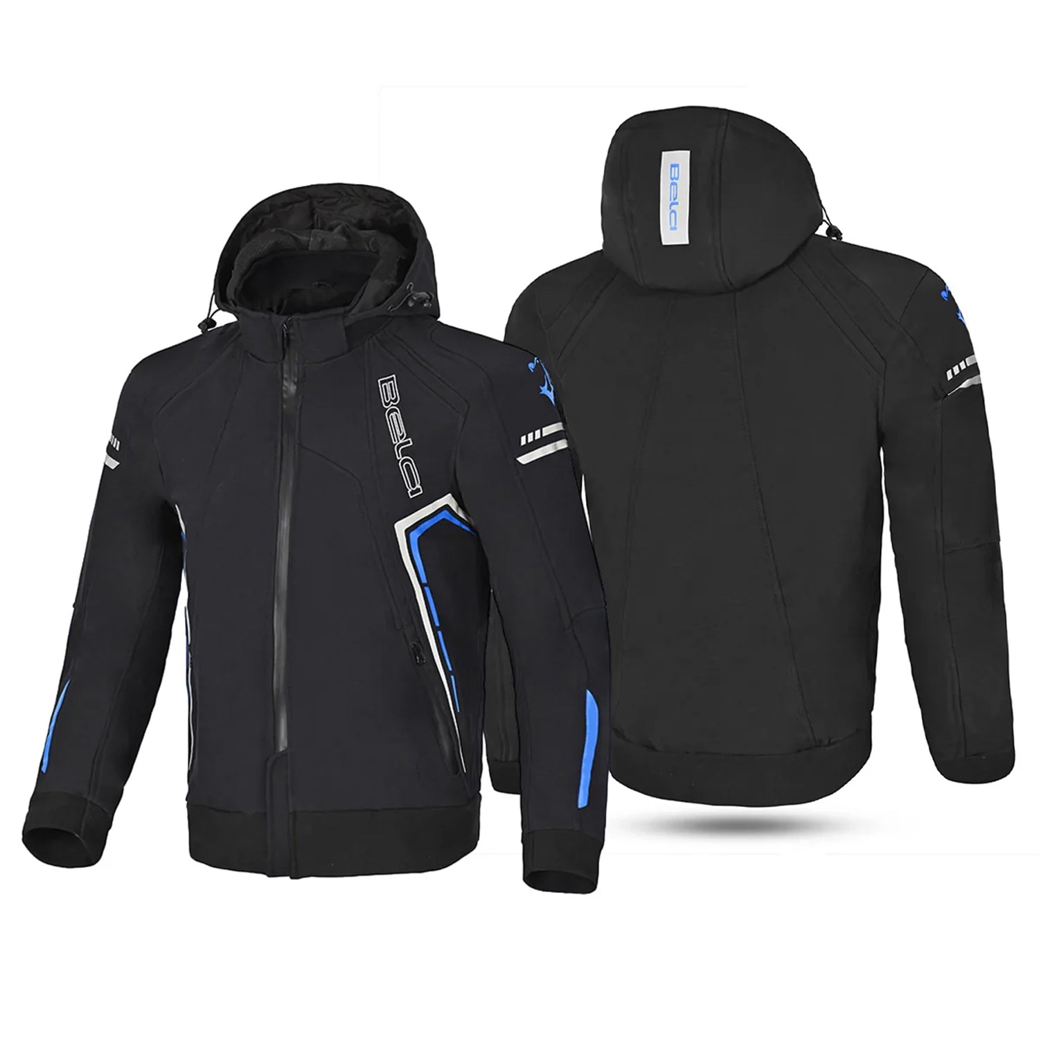 BELA BREEZE Casca Mole Moto Capuz Preto Azul – 2 – Maximomoto PT