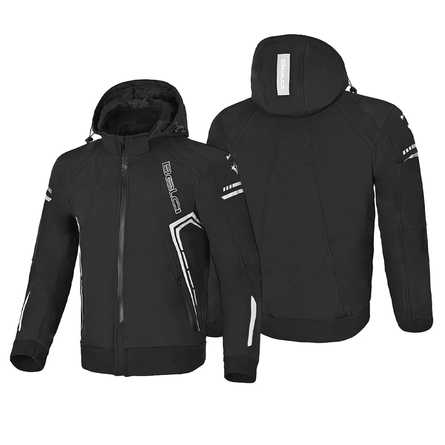 BELA BREEZE Casca Mole Moto Capuz Preto Cinza – 2 – Maximomoto PT