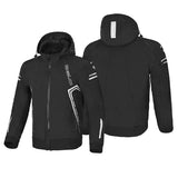 BELA BREEZE Casca Mole Moto Capuz Preto Cinza