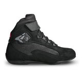 BELA TROPHY Short Leather Motorcycle Boots for Men - Black