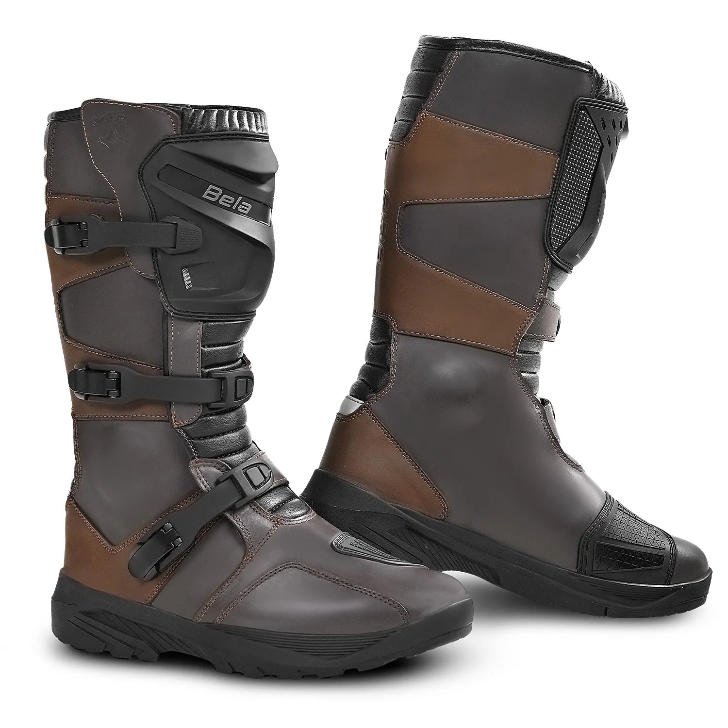 BELA SENIOR WP Motorcycle Leather Boots Brown – 1 – Maximomoto PT