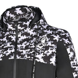 BELA CAMO RUSH Moto Capuz Preto Cinza Escuro - Imagem frontal superior da Casacos
