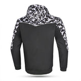 BELA CAMO RUSH Moto Capuz Preto Cinza Escuro - Imagem traseira da ja Casacos