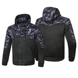 BELA CAMO RUSH Moto Têxtil Capuz Azul Preto