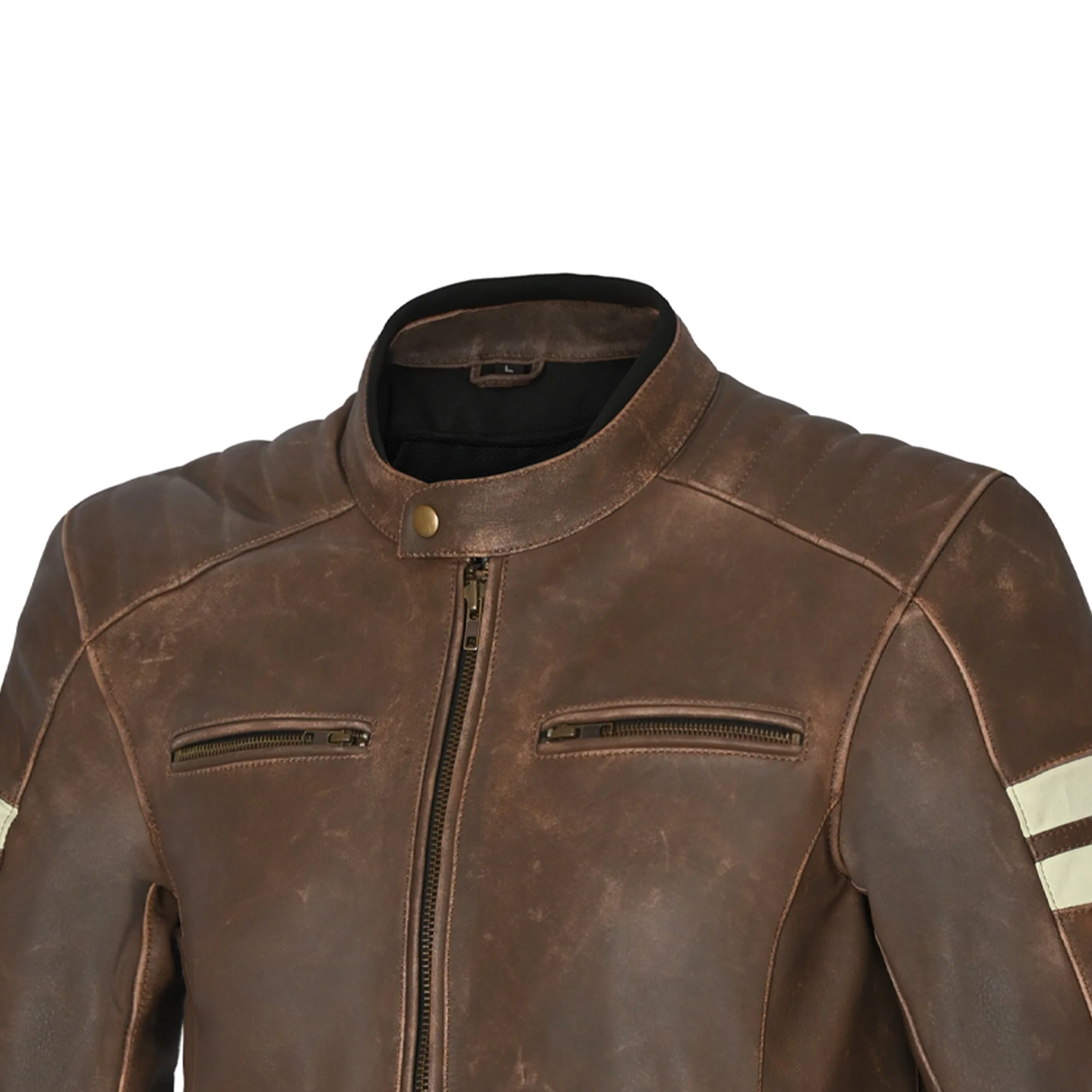 BELA STARK Motorcycle Leather Jackets Beige Brown – 6 – Maximomoto PT