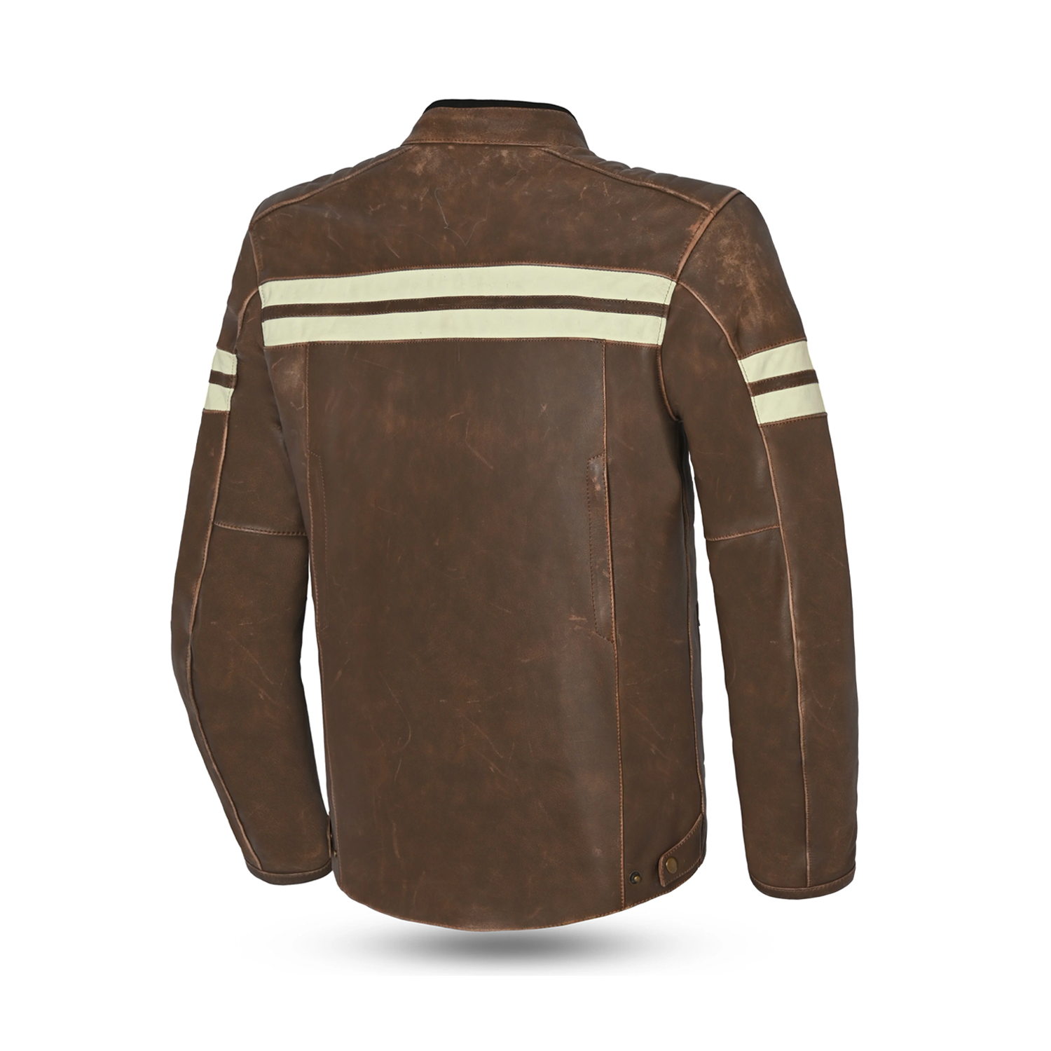 BELA STARK Motorcycle Leather Jackets Beige Brown – 3 – Maximomoto PT