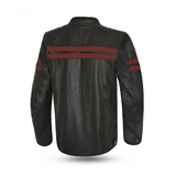 BELA STARK Casacos De Moto Couro Escuro Preto Marron Vermelho