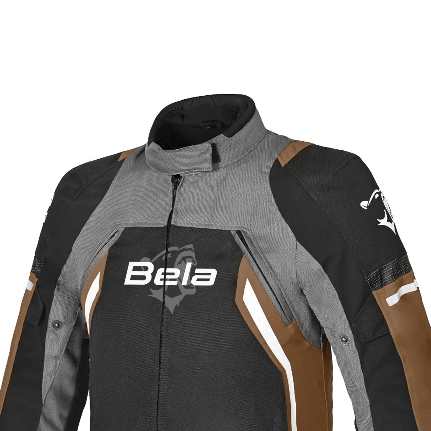 BELA CORDANIEL Moto Homem Casaco Preto Marrom – 2 – Maximomoto PT