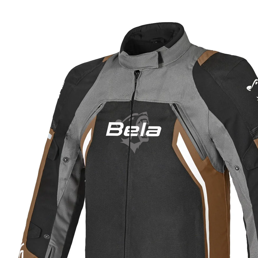 BELA CORDANIEL Moto Homem Casaco Preto Marrom – 3 – Maximomoto PT