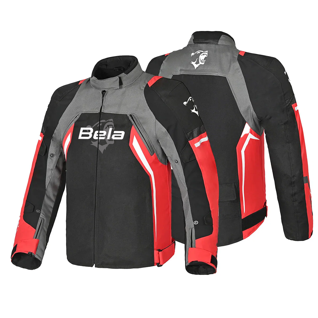 BELA CORDANIEL Motorcycle Men's Black Anthracite Red Jacket – 2 – Maximomoto PT