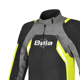 BELA CORDANIEL Casacos De Moto Textil Preto Cinzento Escuro Amarelo