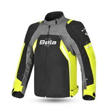BELA CORDANIEL Casacos De Moto Textil Preto Cinzento Escuro Amarelo