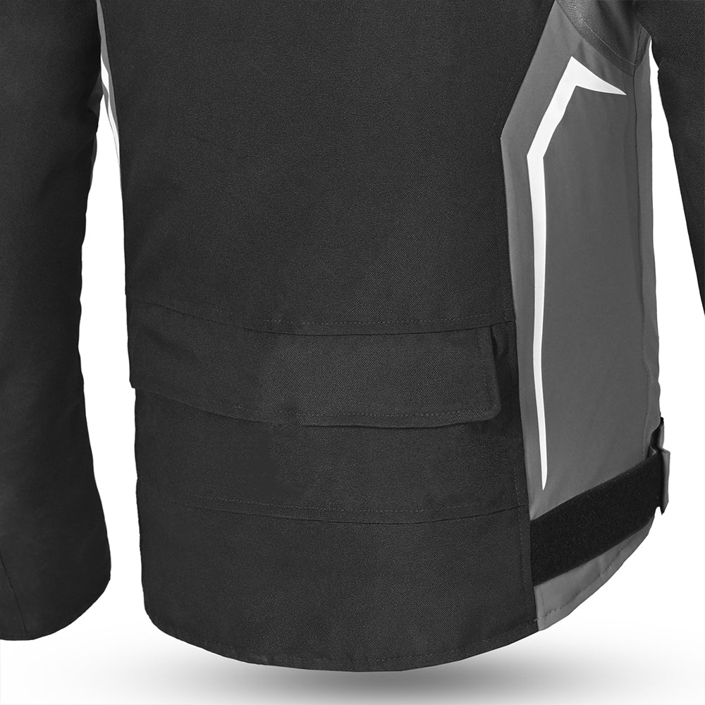 BELA CORDANIEL Moto Casacos Preto Cinza Escuro - Imagem central traseira da Casacos