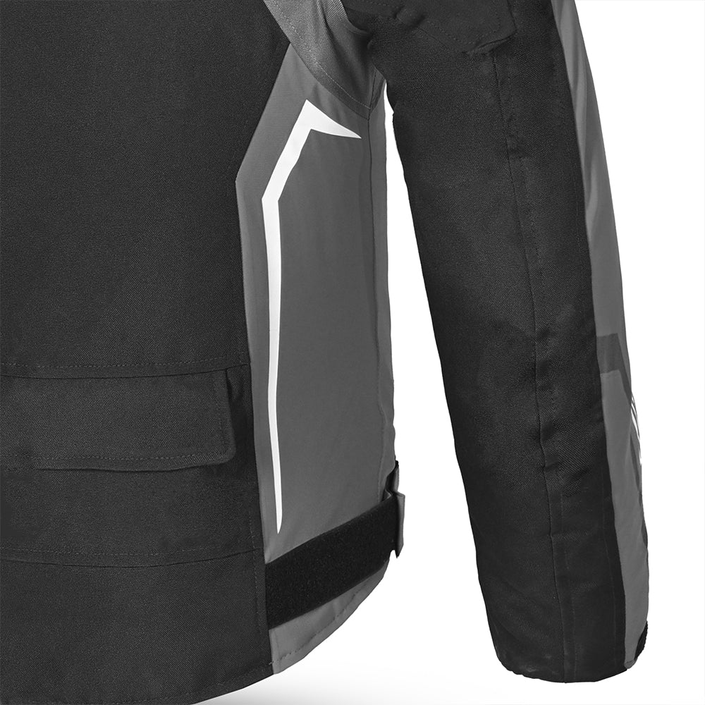 BELA CORDANIEL Moto Casacos Preto Cinza Escuro - Imagem traseira direita da Casacos