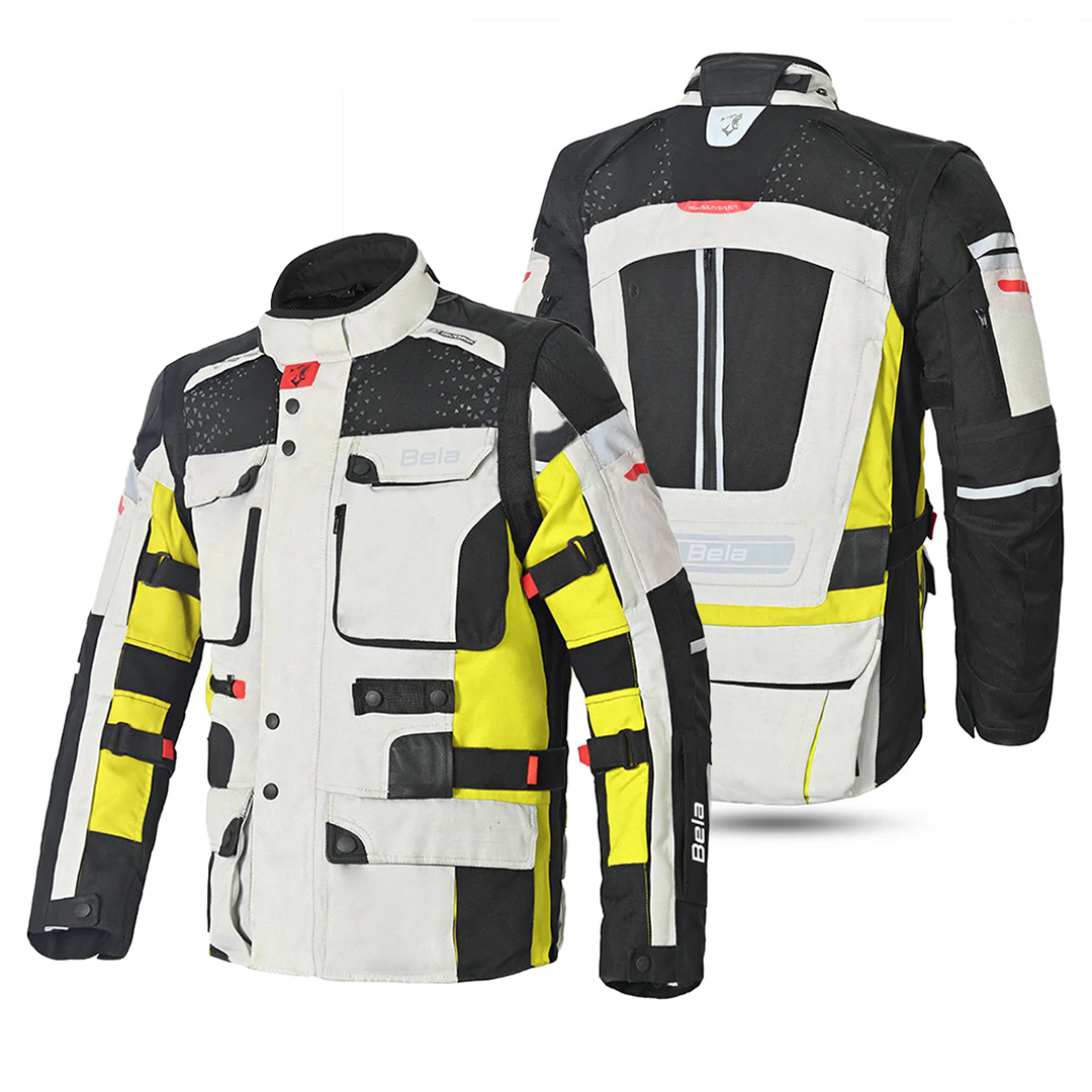 BELA CROSSROAD EXTREME WP Casacos De Moto Textil Gelo Cinzento Fluor – 2 – Maximomoto PT