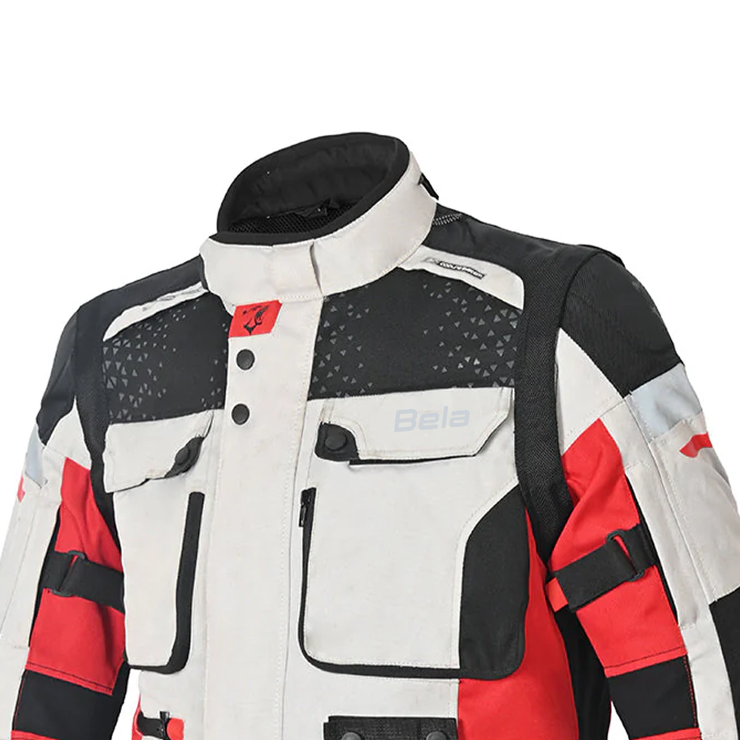BELA CROSSROAD EXTREME WP Moto Casacos Cinza Gelo Vermelho – 6 – Maximomoto PT
