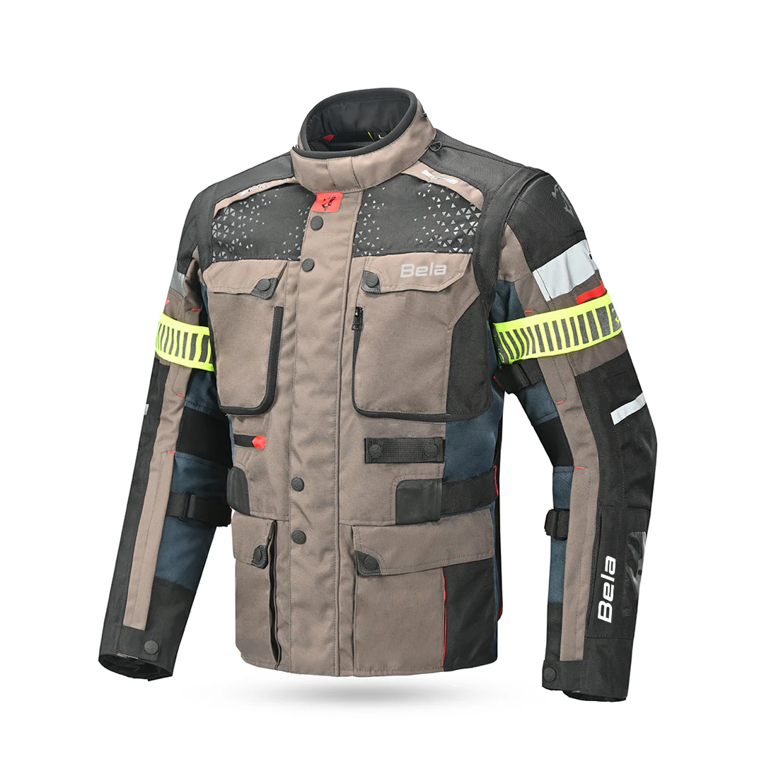BELA CROSSROAD EXTREME WP Motorcycle Textile Jackets Navy Brown